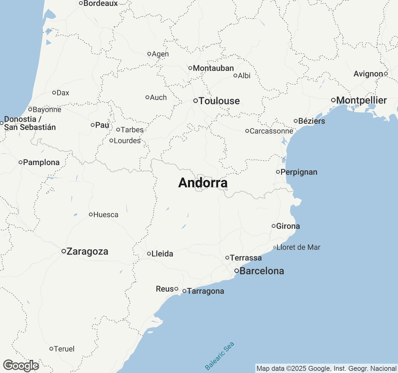Map of Andorra la Vella